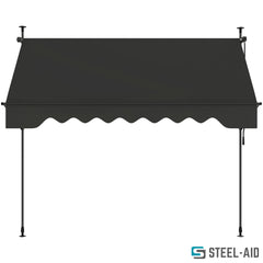 STEELAID close-up of 100% polyester fabric texture for UV protection