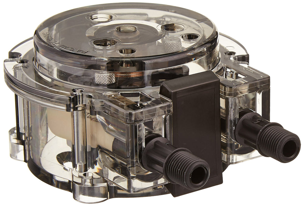 Stenner QP255-1 close-up of valve and seal detail emphasizing durable, leak-resistant construction