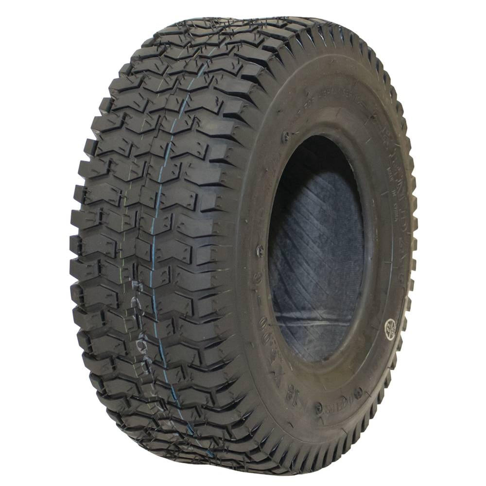 Stens front profile of tire showing tread and shape with durable performance