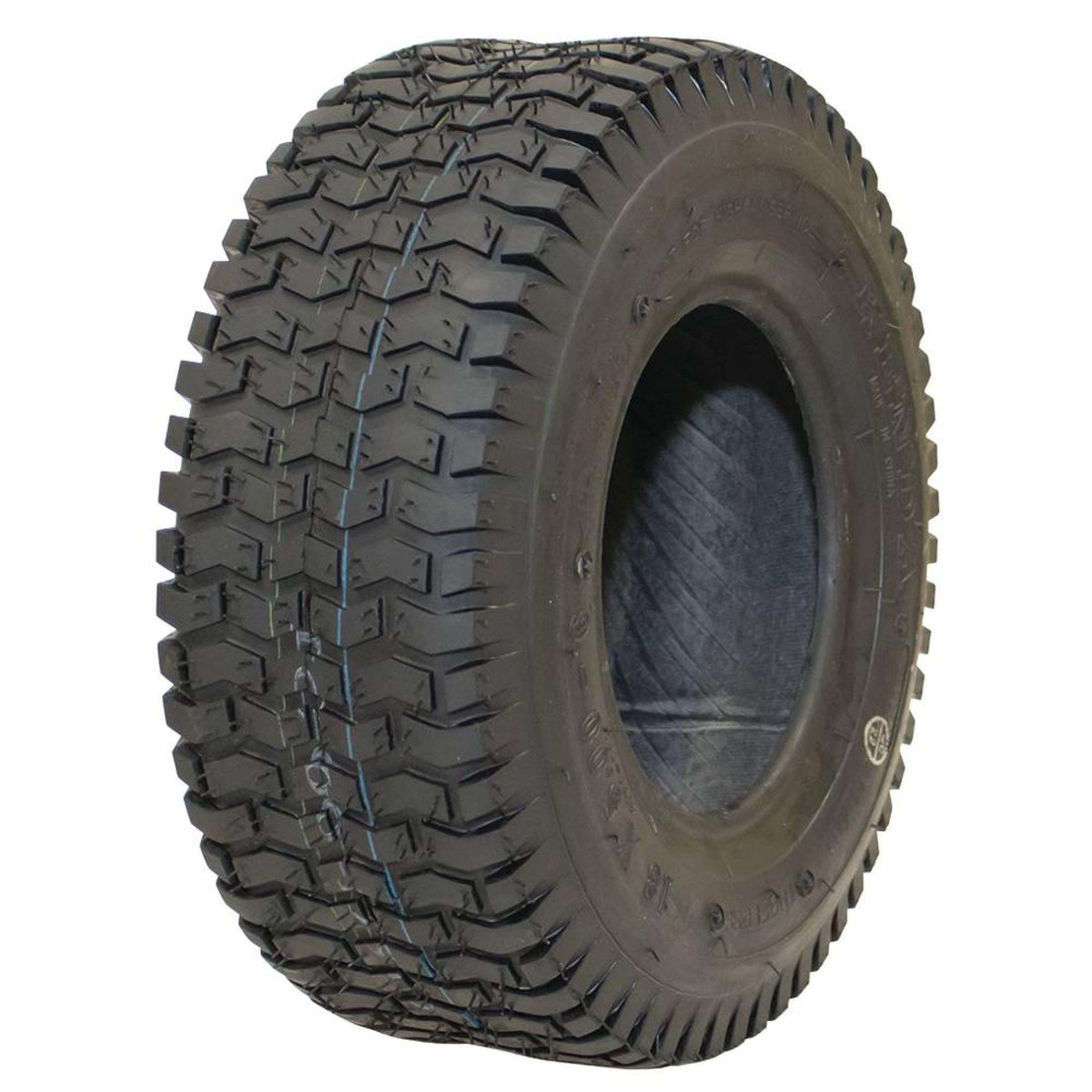 Stens front profile of tire showing tread and shape with durable performance