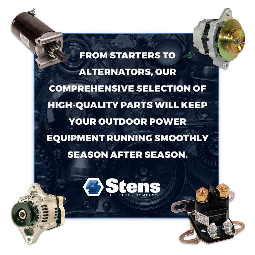 Stens tire beside a ruler showing 13x5.00-6 scale for accurate sizing