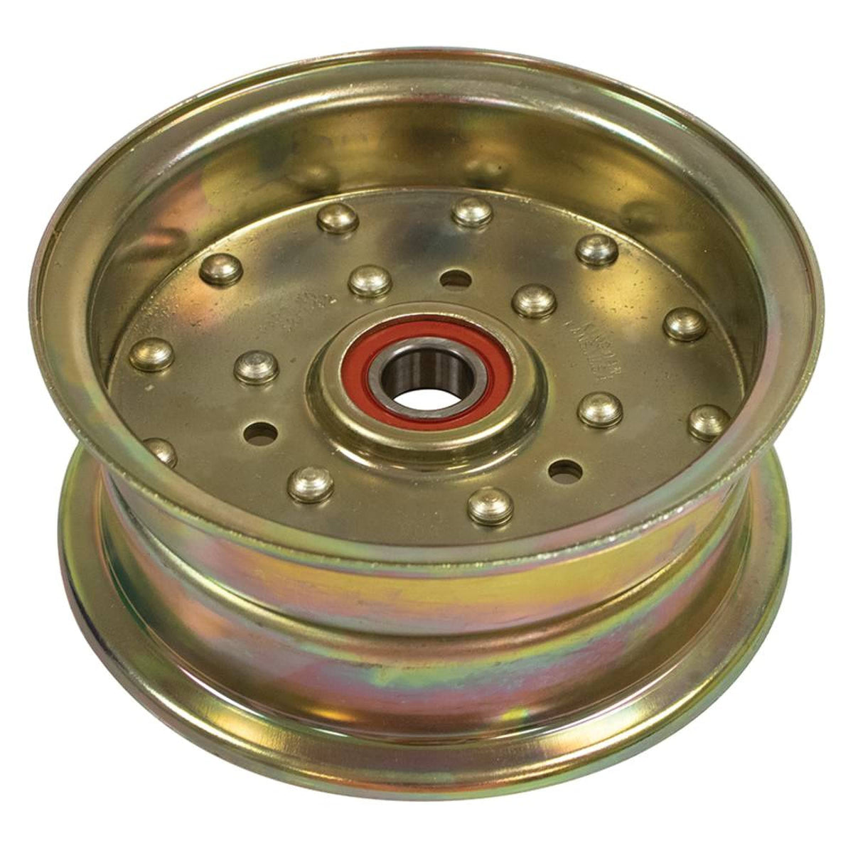 Stens front view of flat idler showing metal construction for durable replacement