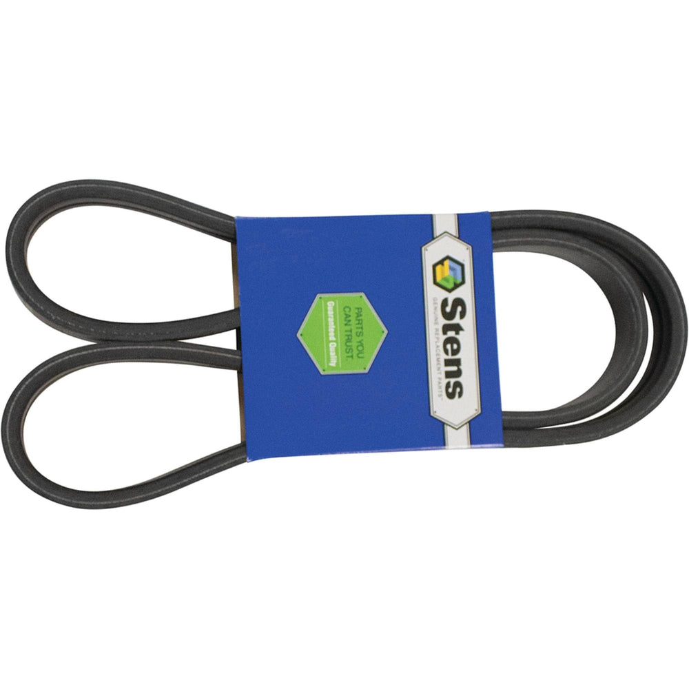Stens belt banded edge close-up showing reinforced construction benefits