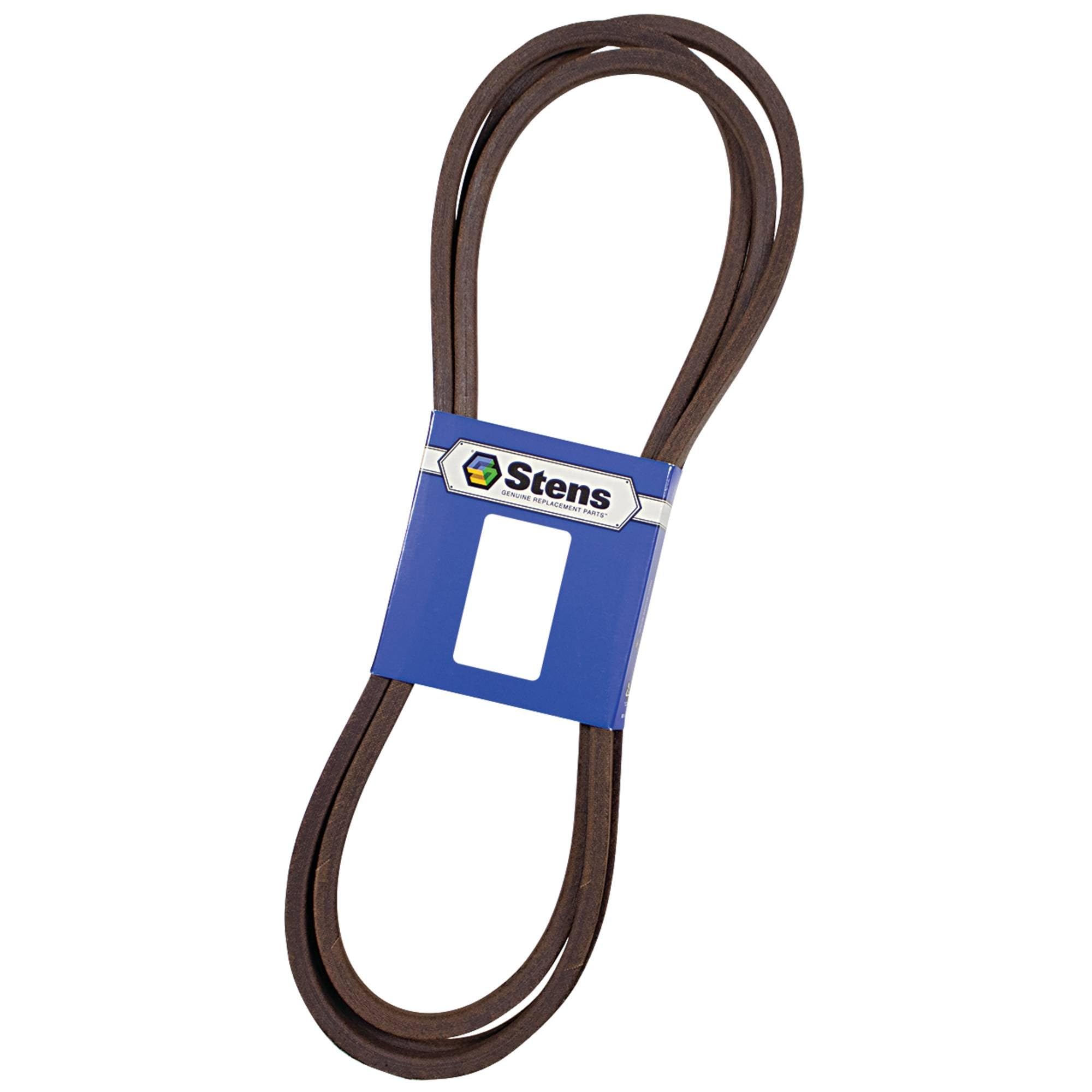 Stens replacement belt full-length laid flat demonstrating correct 156 inch size