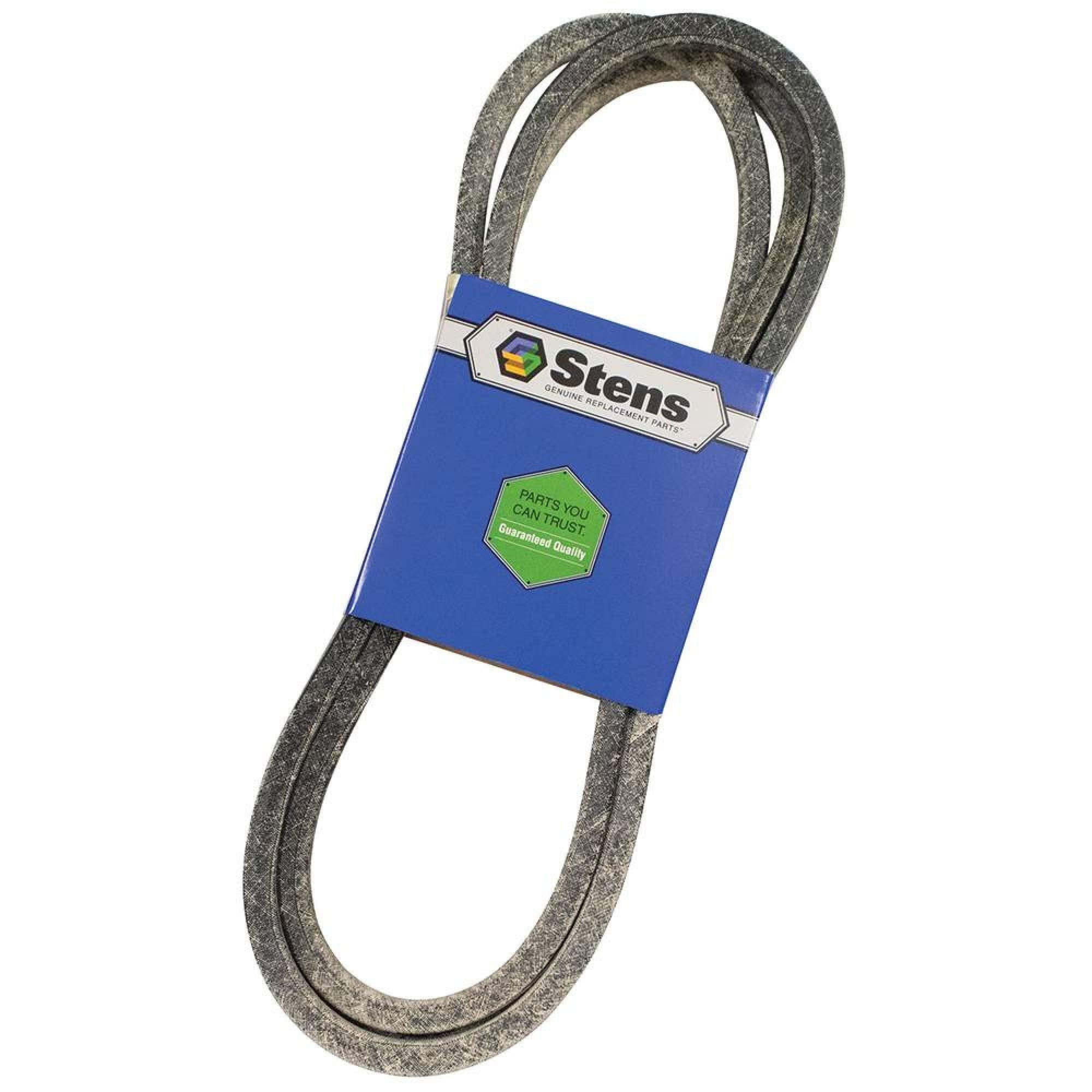 Stens belt front packaging showing brand and part number for quick identification