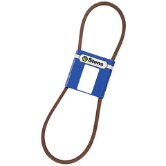 Stens belt full length laid flat demonstrating the 57 3/8" fit and covered design