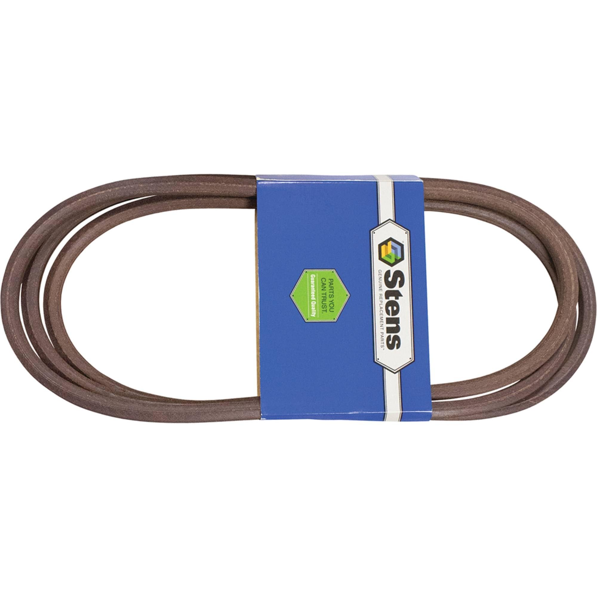 Stens full-length belt laid flat showing 135 1/2" length and correct sizing