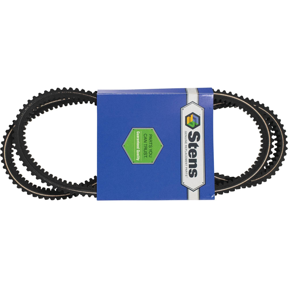 Stens belt laid flat showing full 64.5 inch length for correct fit