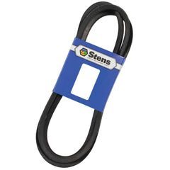 Stens belt laid flat showing full 111.5 inch length for accurate fit confirmation