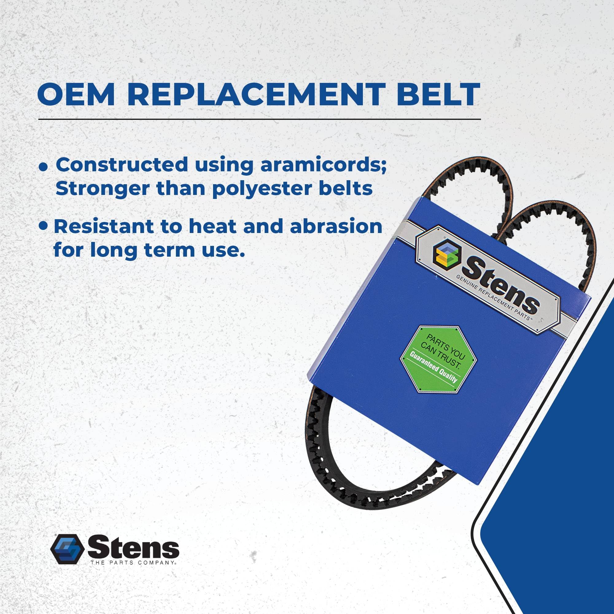 Stens branded sleeve packaging highlighting protected storage and labeling