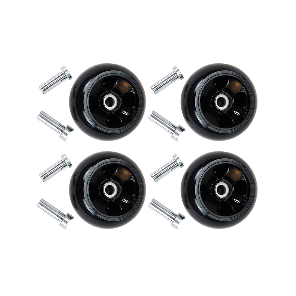 Stens close-up of wheel surface and hub showing durable plastic and fitment features