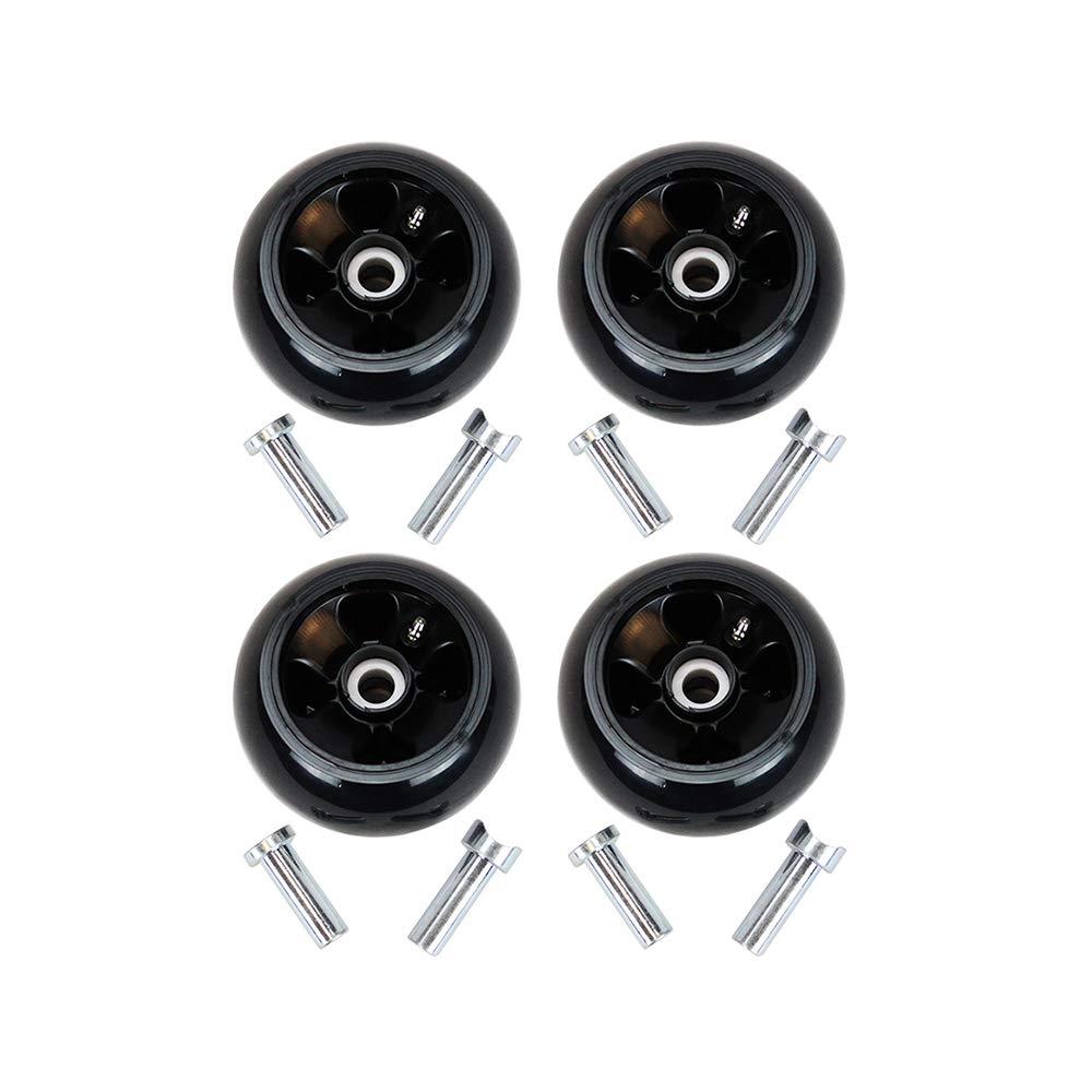 Stens deck wheel kit front view showing four wheels and part number for easy identification