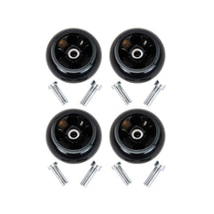 Stens deck wheel kit front view showing four wheels and part number for easy identification