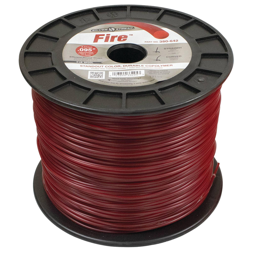 Close-up of Stens co-polymer line texture highlighting durability and consistency