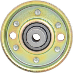 Stens flat idler bore closeup showing 3/8 inch ID for accurate shaft fitment