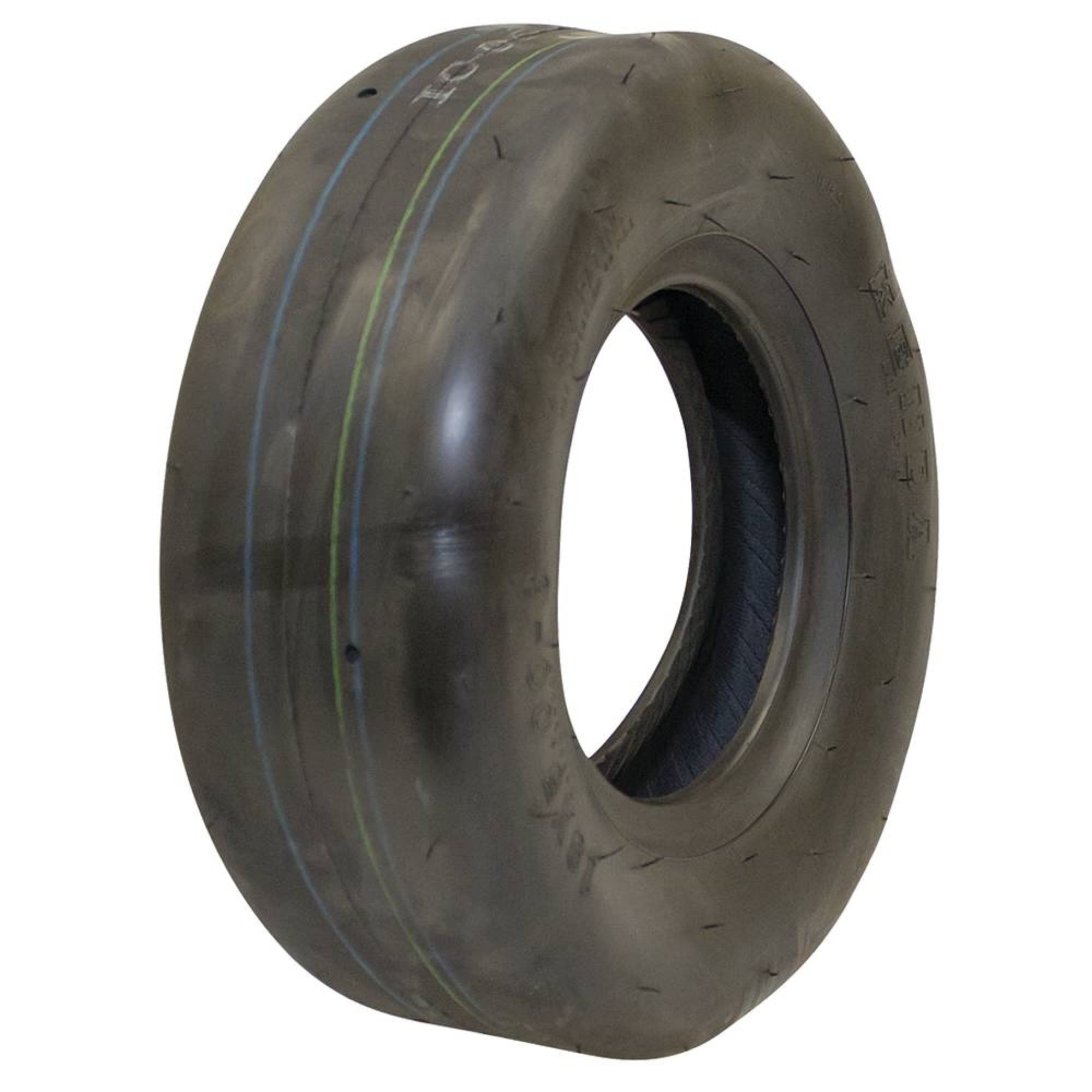 Stens front view of 13x5.00-6 tire showing profile and fit benefit