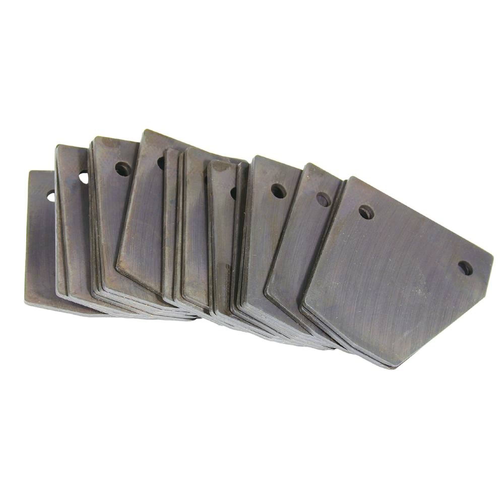 Stens overseeder blade pack front view showing blades and part number for reliable replacements