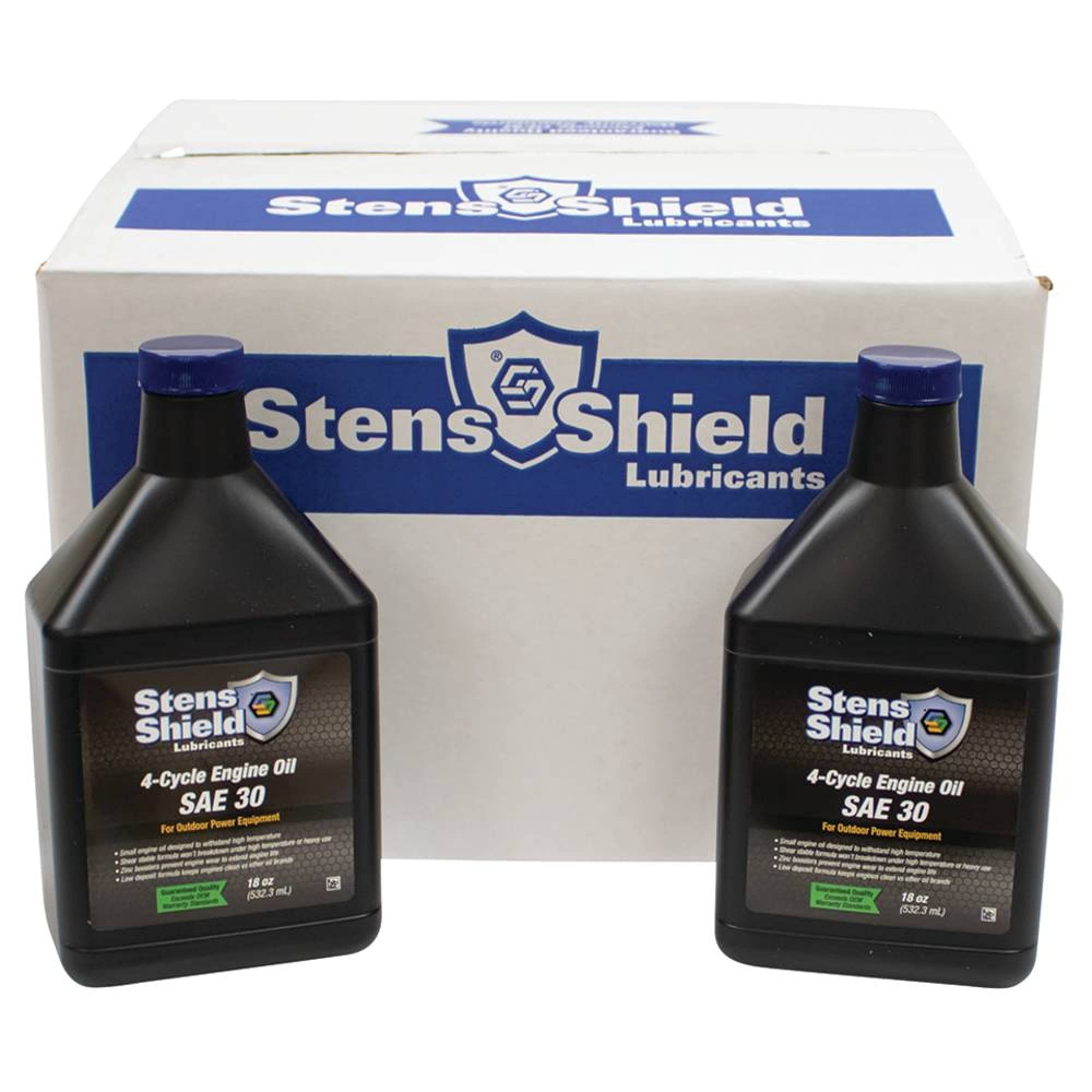 Stens package with measuring tape, showing dimensions for shipping and storage planning