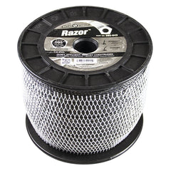Stens Silver Streak front view 5 lb spool showing label and length benefit