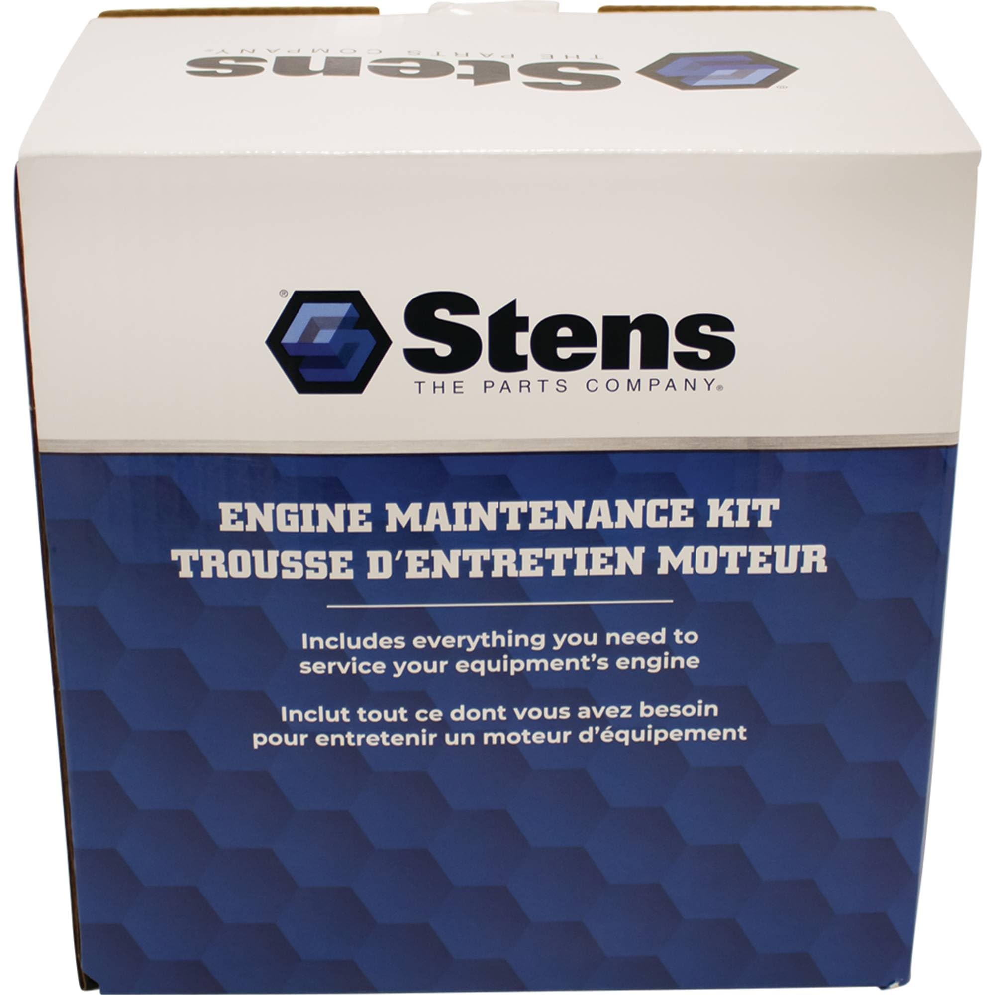 Stens spark plug and air filter pictured for easy replacement and improved starting benefit