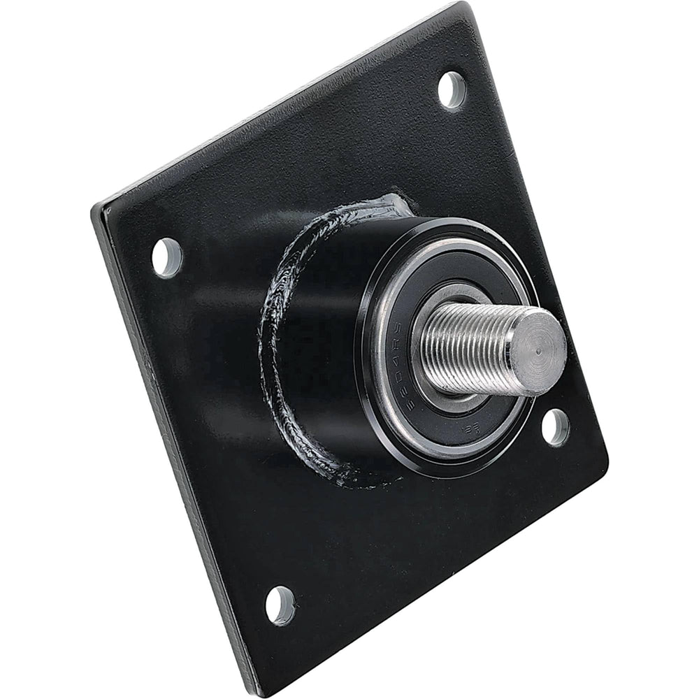 Stens spindle on workbench with tools showing easy installation benefit