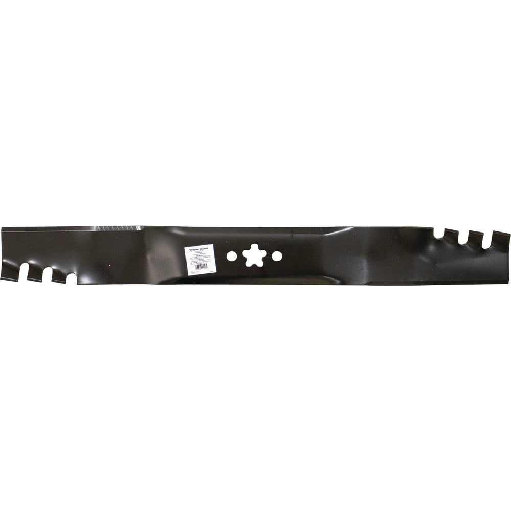Stens toothed blade front view showing full 21 3/4 inch length and fit benefit