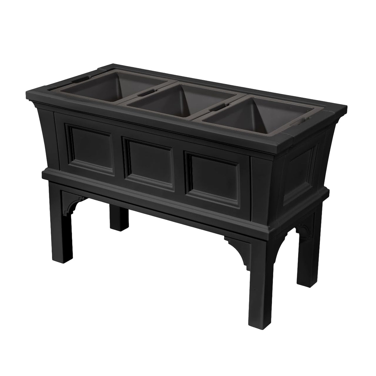 Step2 Atherton front view in onyx black showing clean lines and curb appeal