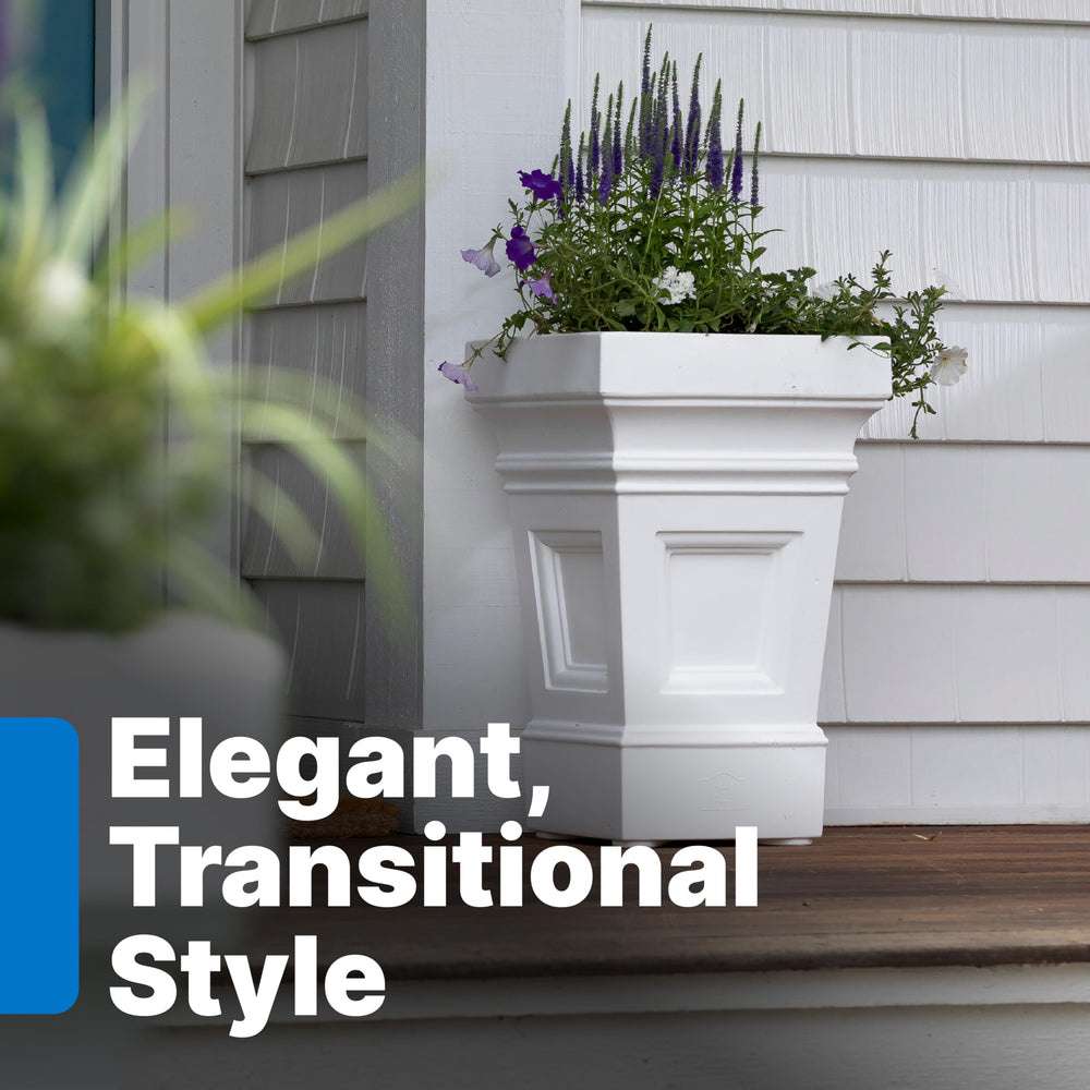 Step2 close-up of planter resin texture highlighting durable molded-in color and weatherproof finish