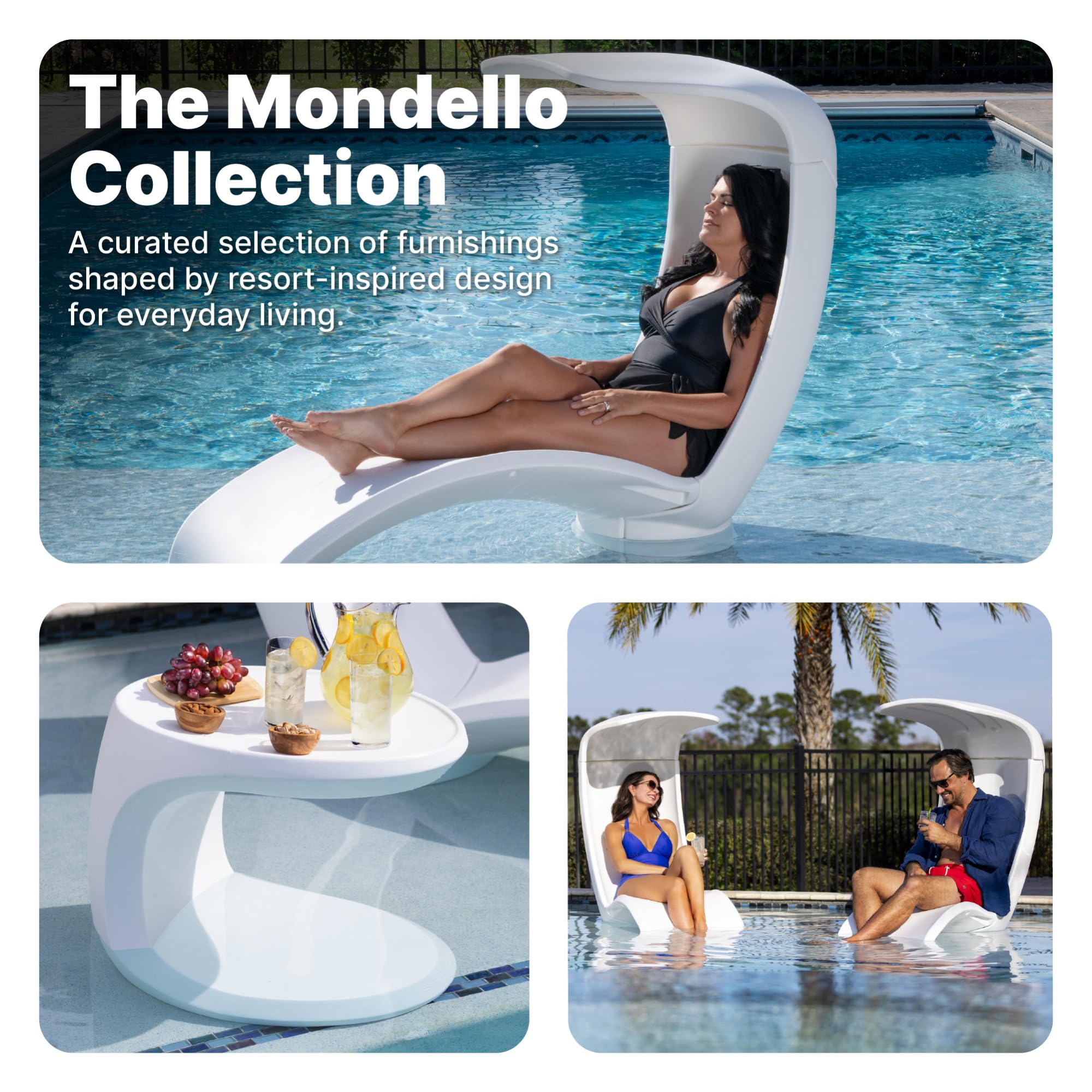 Step2 Mondello molded resin detail highlighting UV20 durable material and fade resistance