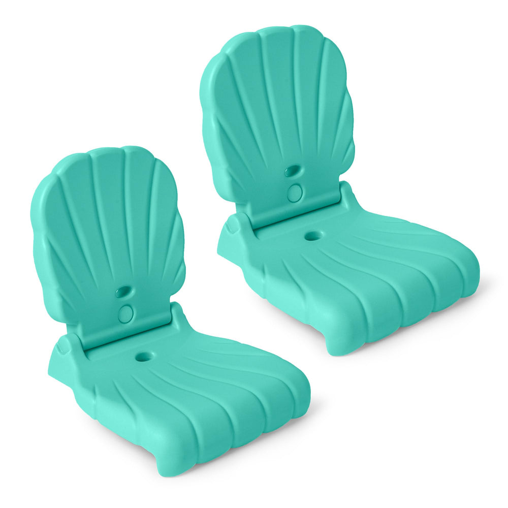 Step2 mint flip seat front view showing stable shell and easy-clean surface