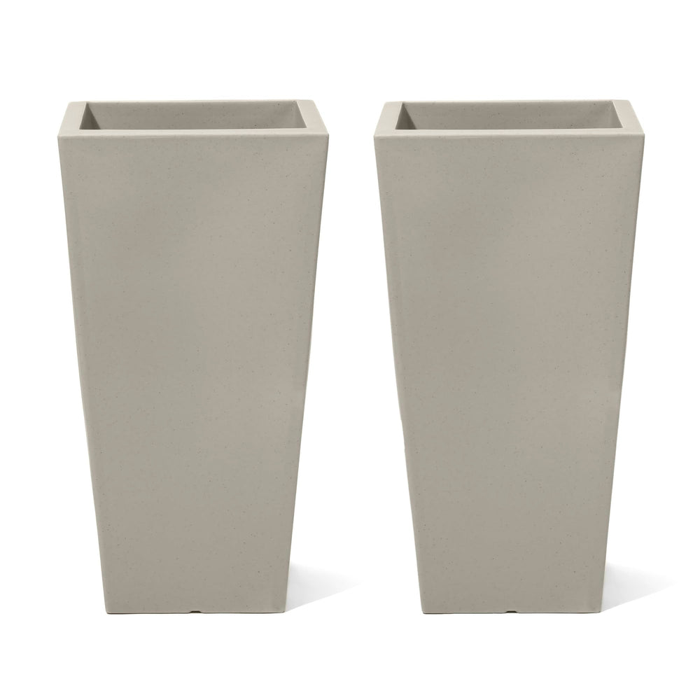 Step2 Tremont front view of both planters showing modern entrance appeal