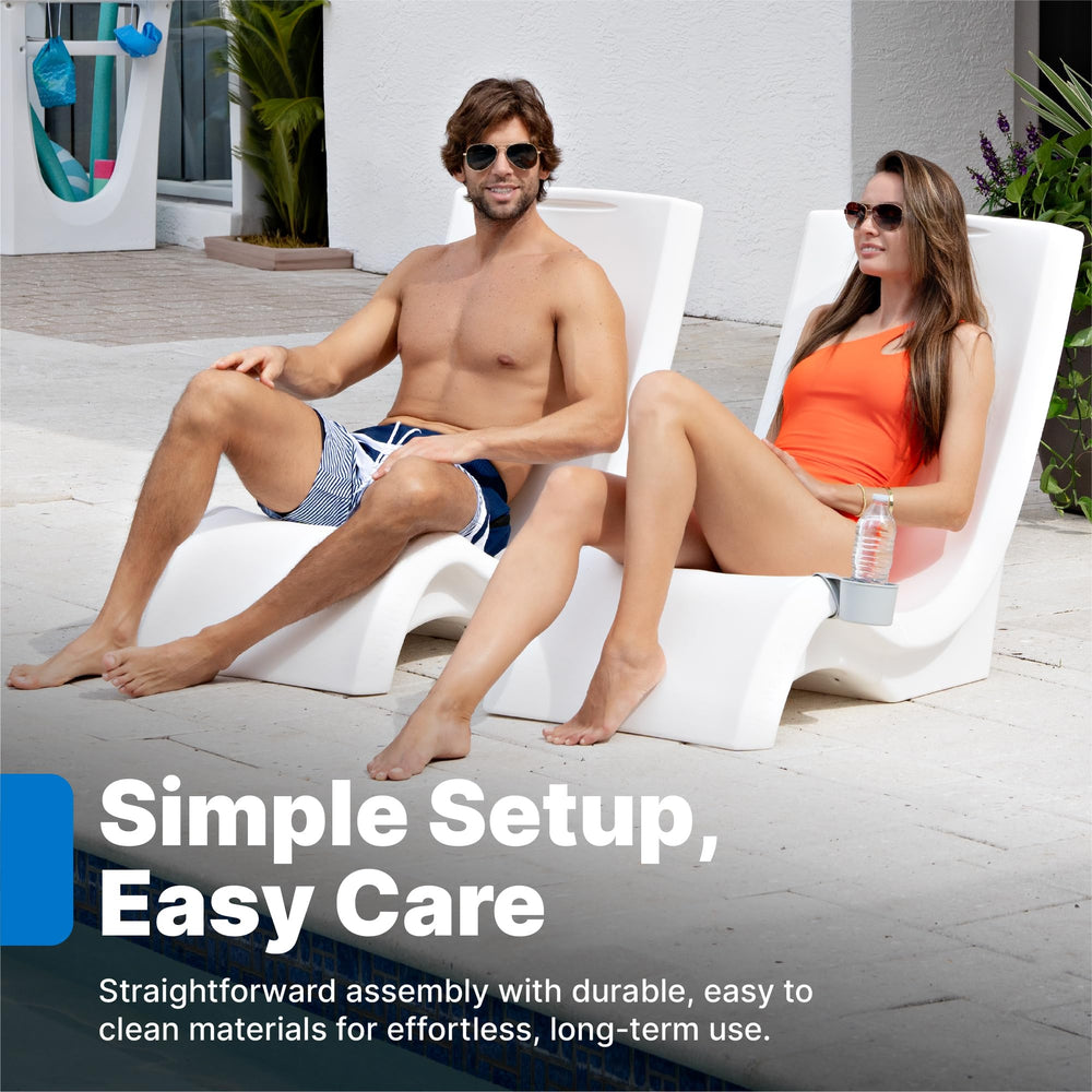 Step2 Vero Chair on pool deck lifestyle scene enhancing outdoor style