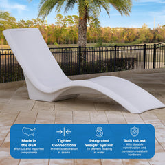 Step2 Vero lounger weight cavity close-up showing sand-fill option for stability
