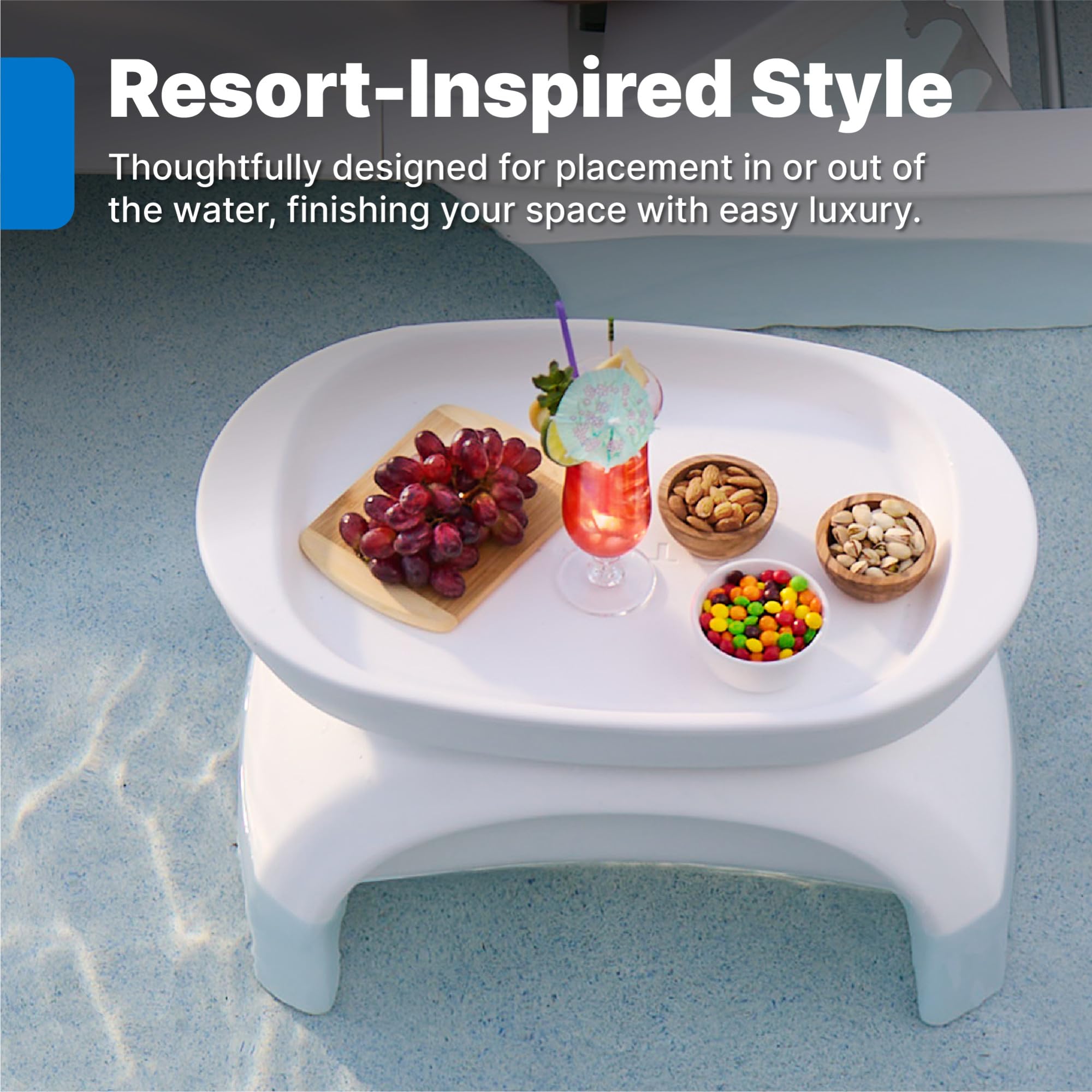 Step2 close-up of removable serving tray highlighting effortless transport and cleaning
