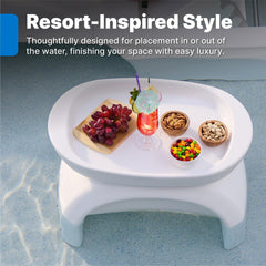 Step2 close-up of removable serving tray highlighting effortless transport and cleaning