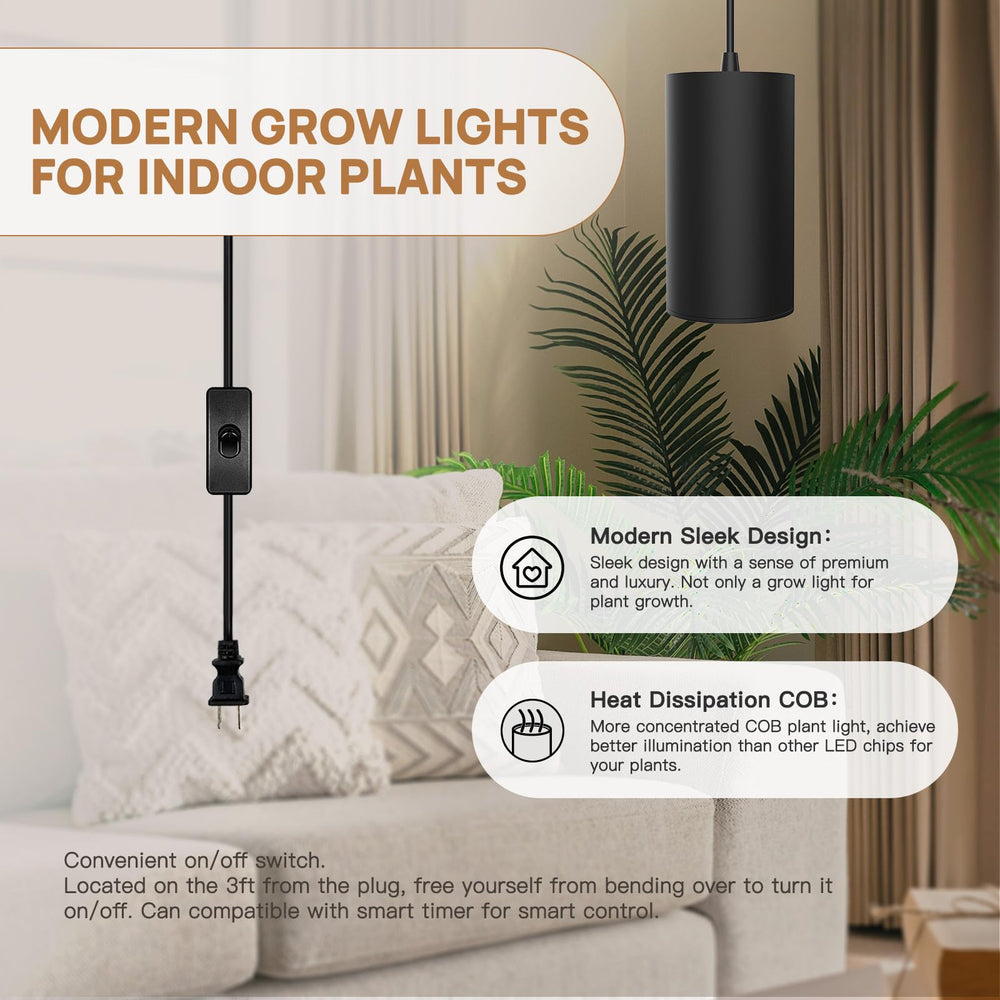 STERREN in living room setting blending decor and plant lighting