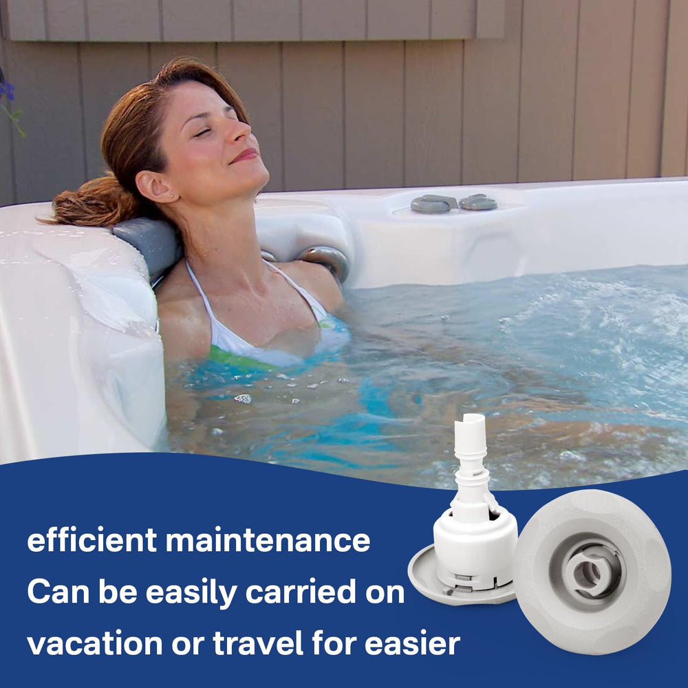 Sthovd lifestyle shot of a relaxing spa using the replacement jet for comfort benefit