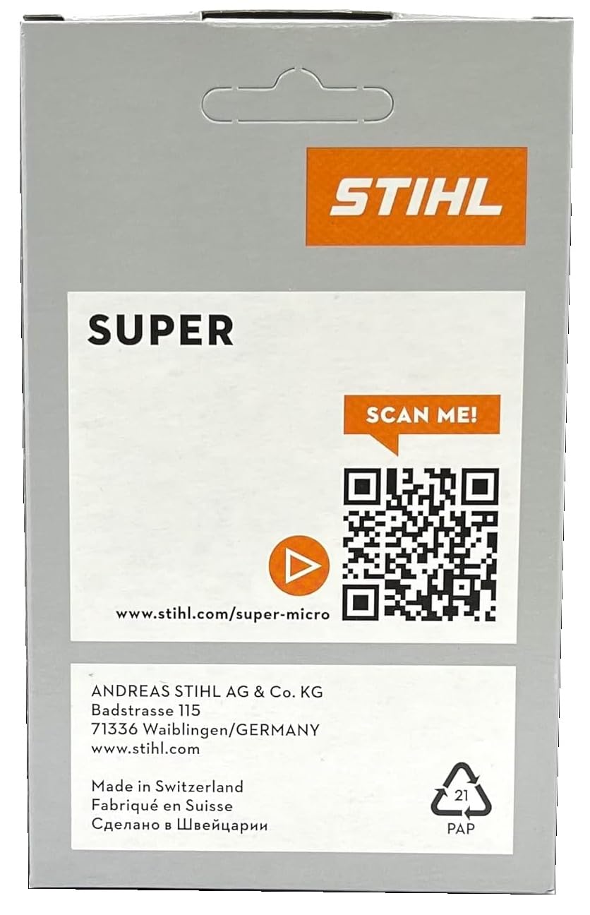 Stihl drive links side profile demonstrating .063" gauge fit for stable bar engagement