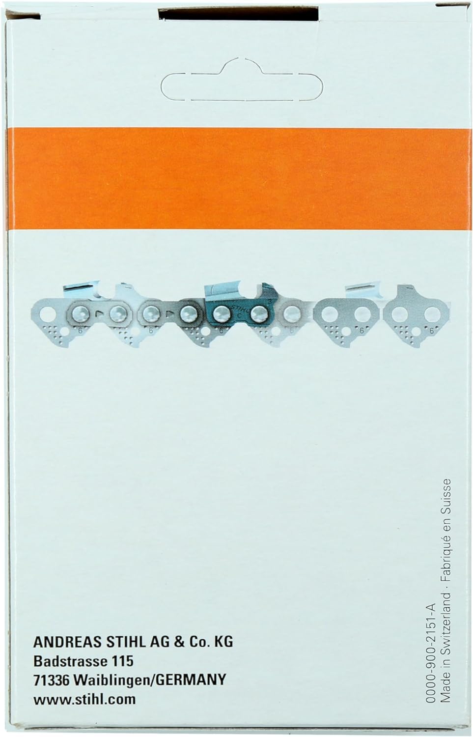 Stihl chain installed on a guide bar demonstrating proper fit benefit