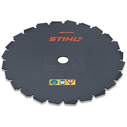 Stihl chisel tooth blade front view showing teeth and OEM fit for cleaner cuts
