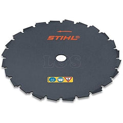 Stihl chisel tooth blade front view showing teeth and OEM fit for cleaner cuts