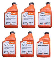 STIHL front view of six-pack bottles showing brand and easy portable benefit