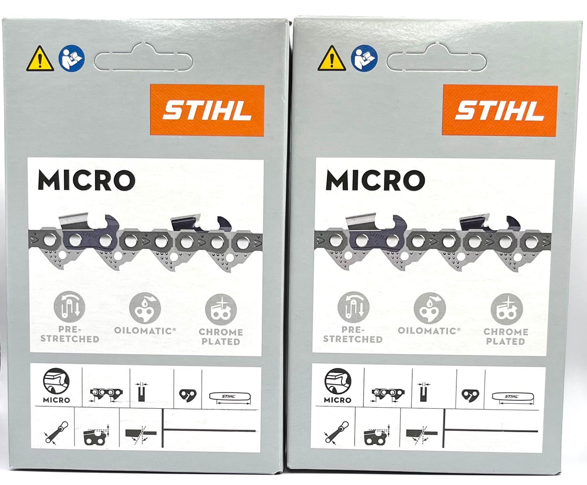 Stihl 16-inch 61PMM355 pack of two showing front packaging and clear part labeling benefit quick identification