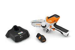 Stihl GTA 26 in-hand operation showing comfortable grip and improved control