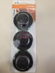 Stihl replacement string head front view showing OEM fit and easy swap benefit