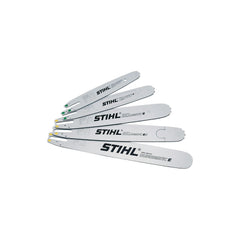 STIHL Rollomatic E front view showing full 16-inch bar for reliable cutting