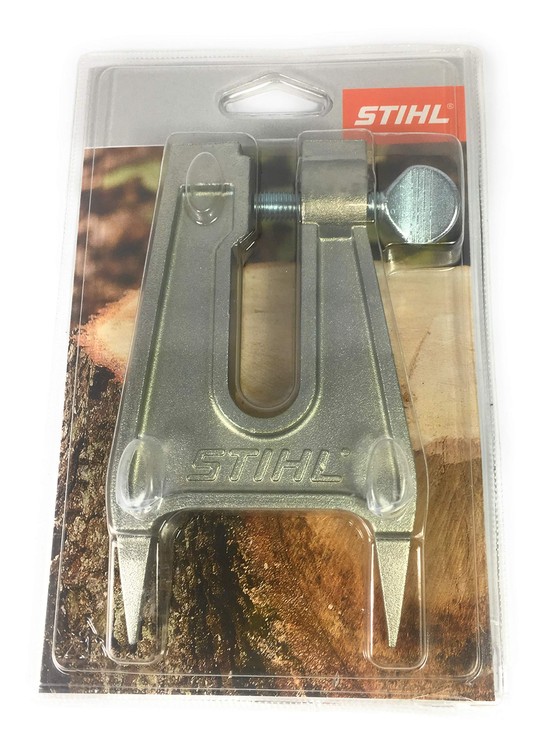 Stihl sharpening bridge front view showing fit and durable build for precise sharpening