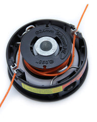Stihl SuperCut 20-2 installed on trimmer in action for faster, continuous trimming