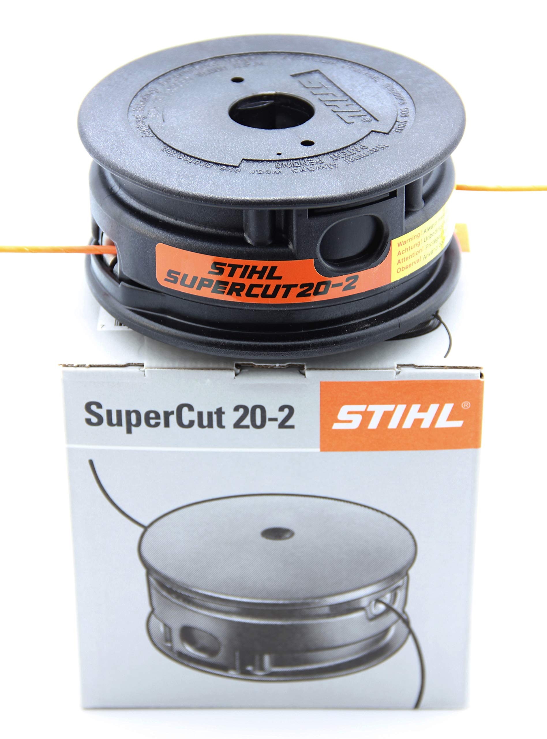 Stihl SuperCut 20-2 next to ruler showing scale and compact durable construction