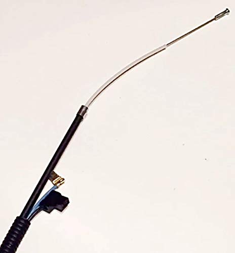 Close-up of Stihl cable end fittings showing durable mounts for secure throttle linkage